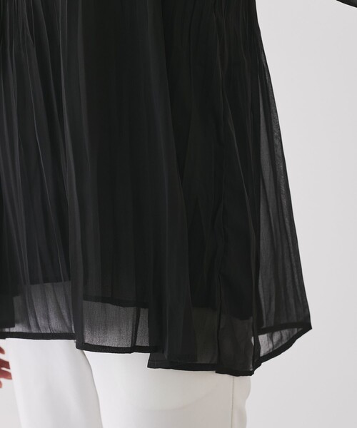 Jayro(ジャイロ)の「ギャザーチュニックブラウス(シャツ/ブラウス・レディース・ブラック/グレー/ホワイト/ピンク・M)」の10枚目の写真