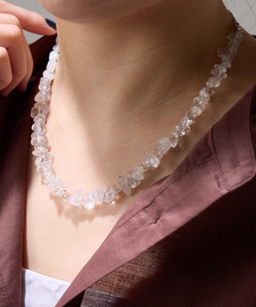 GALLARDAGALANTE マンテルストーンネックレス　クリア GALLARDAGALANTE マンテルストーンネックレス クリア