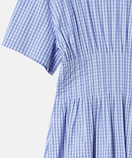 セール】ギンガムチェックラウンドフォームドレス / Gingham