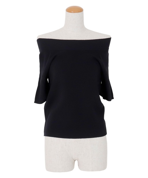 AMBIENT（アンビエント）の「2ウェイオフショルダーニット（ニット/セーター・レディース・ベージュ/ブルー/ブラック/アイボリー/ホワイト・FREE）」の8枚目の写真