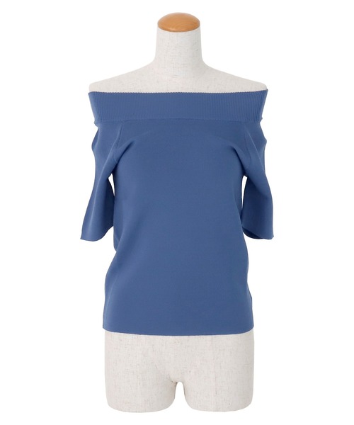 AMBIENT（アンビエント）の「2ウェイオフショルダーニット（ニット/セーター・レディース・ベージュ/ブルー/ブラック/アイボリー/ホワイト・FREE）」の10枚目の写真