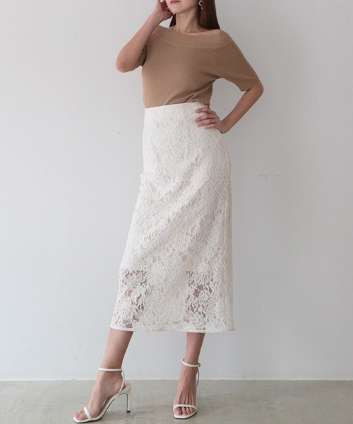 AMBIENT（アンビエント）の「2ウェイオフショルダーニット（ニット/セーター・レディース・ベージュ/ブルー/ブラック/アイボリー/ホワイト・FREE）」の15枚目の写真