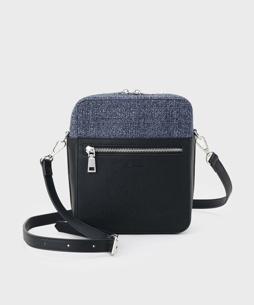 tk.TAKEO KIKUCHI（ティーケータケオキクチ）の「バイカラースクエアショルダーバッグ（ショルダーバッグ・メンズ・ブラック系4/ブラック系/ベージュ系その他7/ベージュ系1/グレー系1/ベージュ系2/ブラック系2・00）」の3枚目の写真