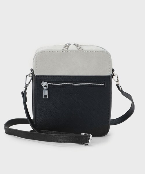 バイカラースクエアショルダーバッグ（ショルダーバッグ）｜tk.TAKEO
