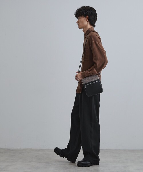 tk.TAKEO KIKUCHI（ティーケータケオキクチ）の「バイカラースクエアショルダーバッグ（ショルダーバッグ・メンズ・ブラック系4/ブラック系/ベージュ系その他7/ベージュ系1/グレー系1/ベージュ系2/ブラック系2・00）」の10枚目の写真