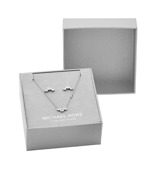 MICHAEL KORS（マイケルコース）の「マイケル・コース アクセサリー レディース セット シルバー MKC1767SET（ネックレス・レディース・シルバー・FREE）」の7枚目の写真