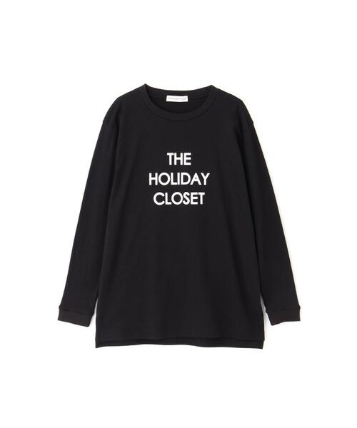 PINKY&DIANNE（ピンキーアンドダイアン）の「[THE HOLIDAY CLOSET] ロゴロンT（Tシャツ/カットソー・レディース・ホワイト/グレー・38）」の8枚目の写真