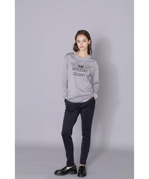 PINKY&DIANNE（ピンキーアンドダイアン）の「[THE HOLIDAY CLOSET] ロゴロンT（Tシャツ/カットソー・レディース・ホワイト/グレー・38）」の16枚目の写真
