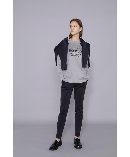 PINKY&DIANNE（ピンキーアンドダイアン）の「[THE HOLIDAY CLOSET] ロゴロンT（Tシャツ/カットソー・レディース・ホワイト/グレー・38）」の17枚目の写真