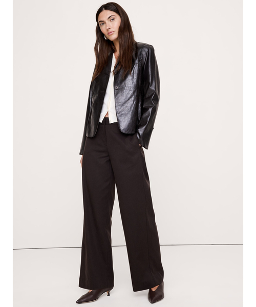 Banana Republic(バナナリパブリック)の「ミッドライズ ワイドレッグ パンツ(その他パンツ・レディース・ブラック/ブラウン/グレー/オリーブ/アイボリー/その他/ブラウン系その他・M/S/XS/L)」の5枚目の写真