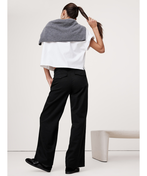 Banana Republic(バナナリパブリック)の「ミッドライズ ワイドレッグ パンツ(その他パンツ・レディース・ブラック/ブラウン/グレー/オリーブ/アイボリー/その他/ブラウン系その他・M/S/XS/L)」の19枚目の写真
