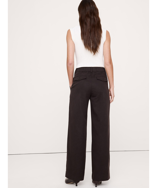 Banana Republic(バナナリパブリック)の「ミッドライズ ワイドレッグ パンツ(その他パンツ・レディース・ブラック/ブラウン/グレー/オリーブ/アイボリー/その他/ブラウン系その他・M/S/XS/L)」の20枚目の写真
