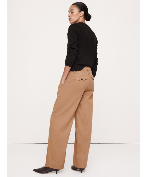 Banana Republic(バナナリパブリック)の「ミッドライズ ワイドレッグ パンツ(その他パンツ・レディース・ブラック/ブラウン/グレー/オリーブ/アイボリー/その他/ブラウン系その他・M/S/XS/L)」の22枚目の写真