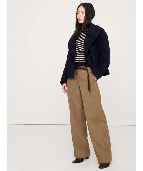 Banana Republic(バナナリパブリック)の「ミッドライズ ワイドレッグ パンツ(その他パンツ・レディース・ブラック/ブラウン/グレー/オリーブ/アイボリー・M/S/XS/L)」の7枚目の写真