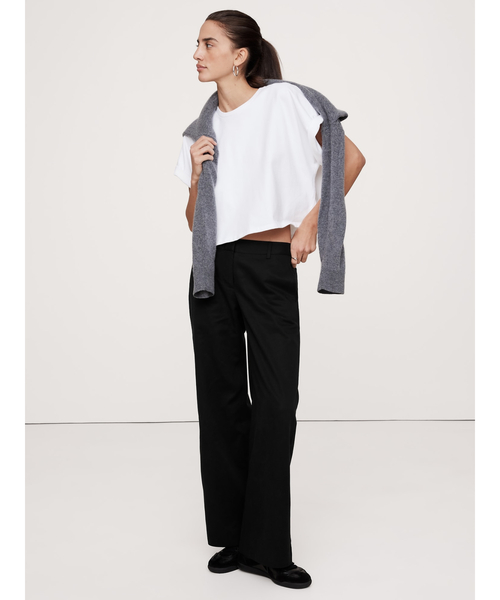 Banana Republic(バナナリパブリック)の「ミッドライズ ワイドレッグ パンツ(その他パンツ・レディース・ブラック/ブラウン/グレー/オリーブ/アイボリー・M/S/XS/L)」の6枚目の写真
