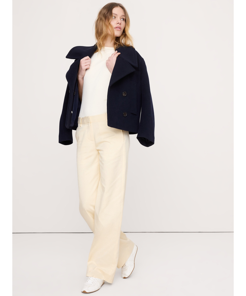 Banana Republic(バナナリパブリック)の「ミッドライズ ワイドレッグ パンツ(その他パンツ・レディース・ブラック/ブラウン/グレー/オリーブ/アイボリー・M/S/XS/L)」の14枚目の写真