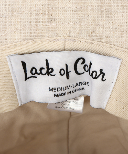 Lack of Color(ラックオブカラー)の「【Lack of Color/ラックオブカラー】Summer Bucket(ハット・レディース・アイボリー/キャメル・FREE)」の9枚目の写真