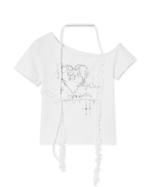 Midnight Move（ミッドナイトムーブ）の「Midnight Move／HERT2 T（Tシャツ/カットソー・レディース・ブラック/ホワイト・FREE）」の19枚目の写真