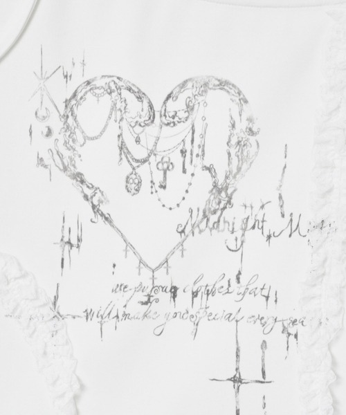 Midnight Move（ミッドナイトムーブ）の「Midnight Move／HERT2 T（Tシャツ/カットソー・レディース・ブラック/ホワイト・FREE）」の21枚目の写真