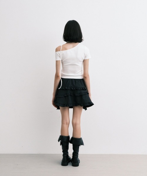 Midnight Move（ミッドナイトムーブ）の「Midnight Move／HERT2 T（Tシャツ/カットソー・レディース・ブラック/ホワイト・FREE）」の7枚目の写真