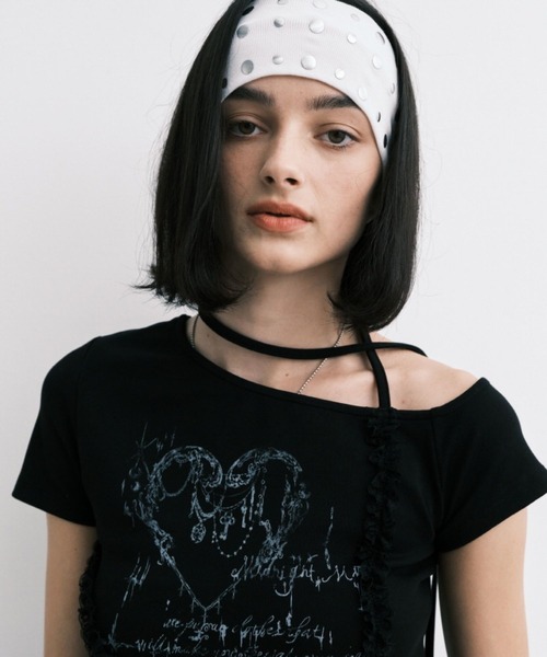 Midnight Move（ミッドナイトムーブ）の「Midnight Move／HERT2 T（Tシャツ/カットソー・レディース・ブラック/ホワイト・FREE）」の15枚目の写真