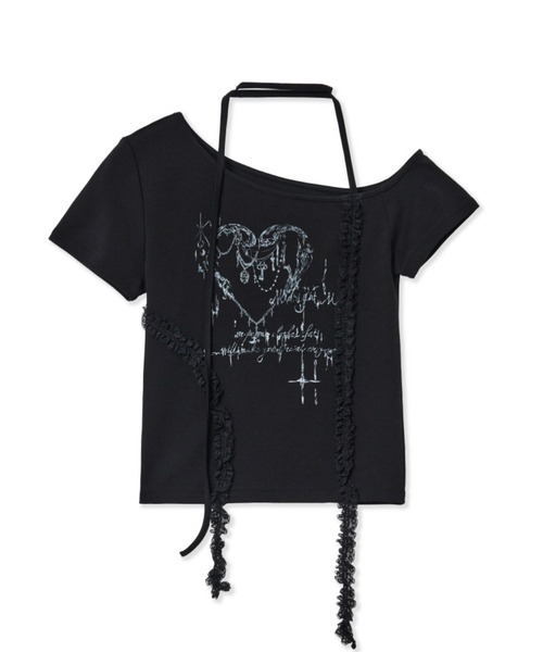 Midnight Move（ミッドナイトムーブ）の「Midnight Move／HERT2 T（Tシャツ/カットソー・レディース・ブラック/ホワイト・FREE）」の16枚目の写真