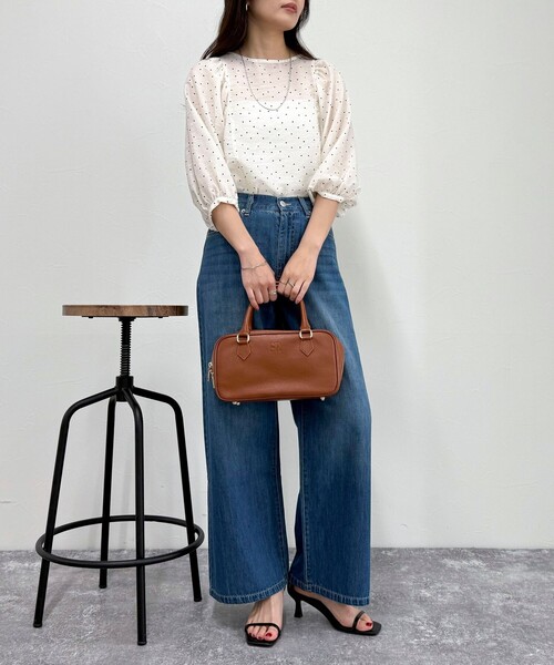 fredy emue（フレディエミュ）の「ドットボリューム袖ブラウス（シャツ/ブラウス・レディース・グリーン系その他/ブラック系その他/ホワイト系その他・38）」の22枚目の写真