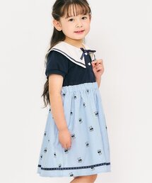 apres les cours | tiny bearセーラー衿ドッキングワンピース(ワンピース)
