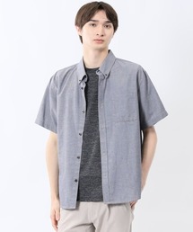 【吸水速乾】m.f.エディトリアル メンズ パナマ ボタンダウン半袖シャツ