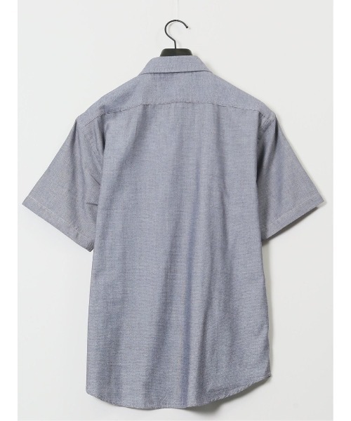 m.f.editorial（エムエフエディトリアル）の「【吸水速乾】m.f.エディトリアル メンズ パナマ ボタンダウン半袖シャツ（シャツ/ブラウス・メンズ・ネイビー/ホワイト/ライトグレー・LARGE/X-LARGE/MEDIUM）」の7枚目の写真