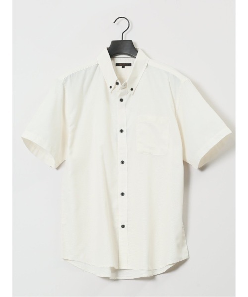 m.f.editorial（エムエフエディトリアル）の「【吸水速乾】m.f.エディトリアル メンズ パナマ ボタンダウン半袖シャツ（シャツ/ブラウス・メンズ・ネイビー/ホワイト/ライトグレー・LARGE/X-LARGE/MEDIUM）」の19枚目の写真