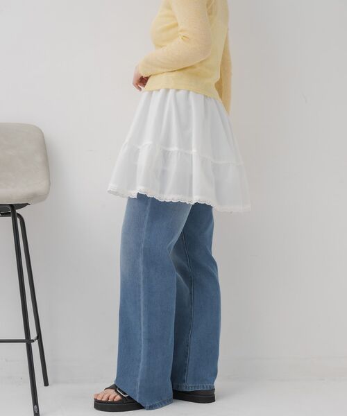 RETRO GIRL(レトロガール)の「2wayミニSK(スカート・レディース・オフホワイト/ブラック・FREE)」の11枚目の写真