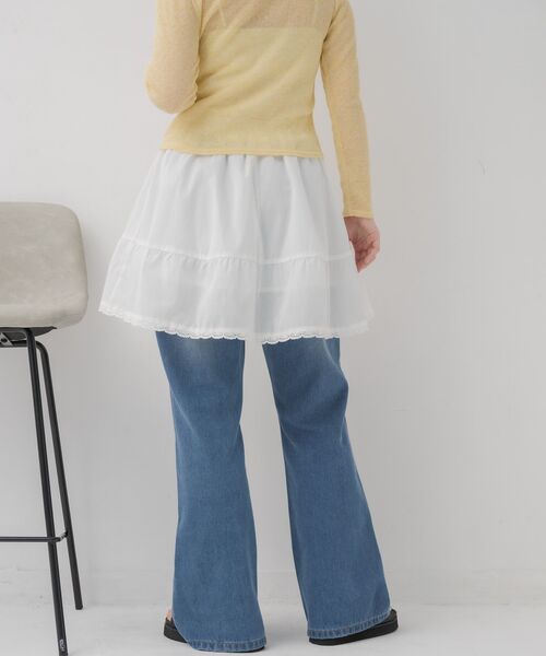 RETRO GIRL(レトロガール)の「2wayミニSK(スカート・レディース・オフホワイト/ブラック・FREE)」の12枚目の写真