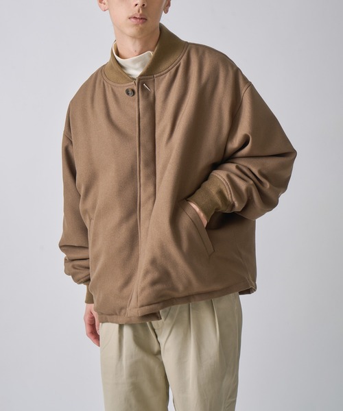 miffew(ミフュー)の「「miffew/ ミフュー」VARSITY DOWN JACKET(ダウンジャケット/コート・レディース・ブラウン/グレイッシュベージュ/ブラック・3/2/1/4)」の2枚目の写真