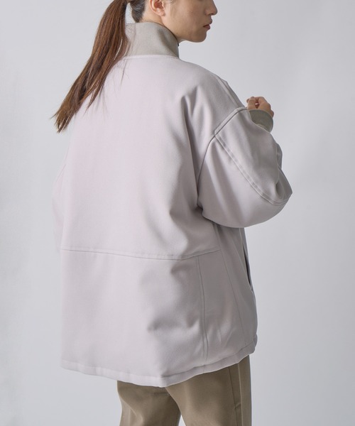 miffew(ミフュー)の「「miffew/ ミフュー」VARSITY DOWN JACKET(ダウンジャケット/コート・レディース・ブラウン/グレイッシュベージュ/ブラック・3/2/1/4)」の5枚目の写真