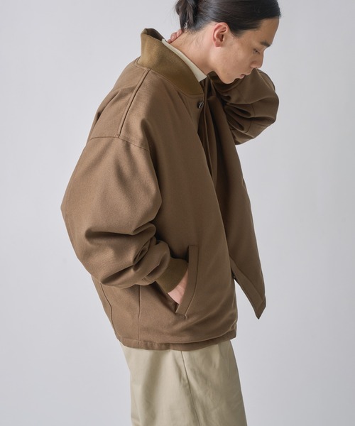 miffew(ミフュー)の「「miffew/ ミフュー」VARSITY DOWN JACKET(ダウンジャケット/コート・レディース・ブラウン/グレイッシュベージュ/ブラック・3/2/1/4)」の6枚目の写真