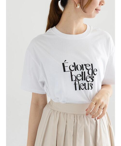 Te chichi（テチチ）の「デザインロゴプリントTシャツ《2025summer catalog item》（Tシャツ/カットソー・レディース・ブラック/チャコールグレー/シルバー・F）」の2枚目の写真