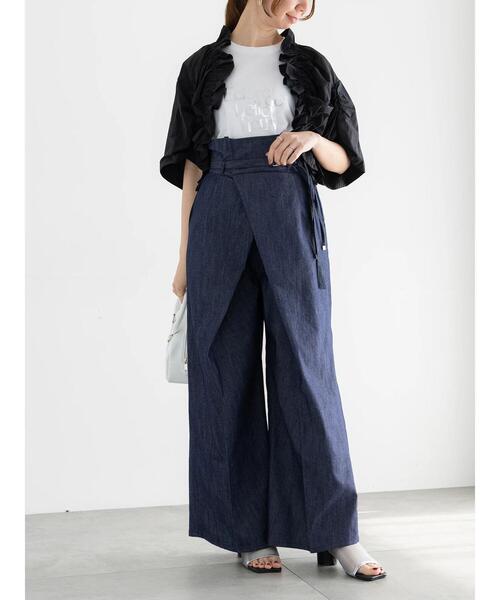 Te chichi（テチチ）の「デザインロゴプリントTシャツ《2025summer catalog item》（Tシャツ/カットソー・レディース・ブラック/チャコールグレー/シルバー・F）」の5枚目の写真