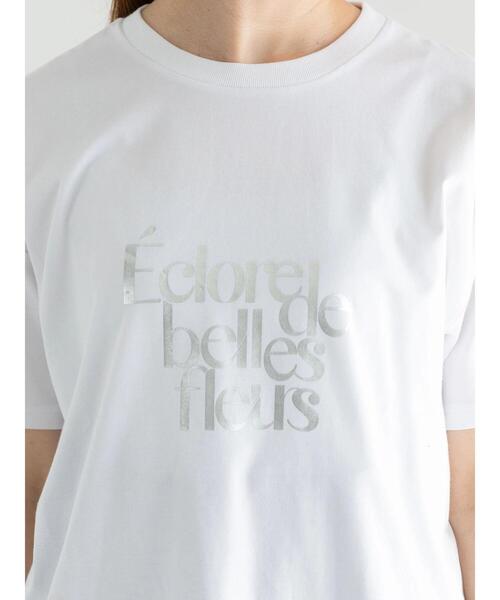 Te chichi（テチチ）の「デザインロゴプリントTシャツ《2025summer catalog item》（Tシャツ/カットソー・レディース・ブラック/チャコールグレー/シルバー・F）」の10枚目の写真