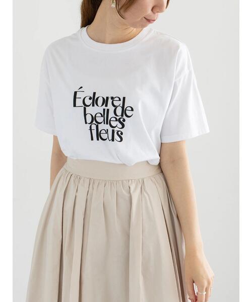 Te chichi（テチチ）の「デザインロゴプリントTシャツ《2025summer catalog item》（Tシャツ/カットソー・レディース・ブラック/チャコールグレー/シルバー・F）」の17枚目の写真