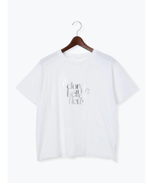 Te chichi（テチチ）の「デザインロゴプリントTシャツ《2025summer catalog item》（Tシャツ/カットソー・レディース・ブラック/チャコールグレー/シルバー・F）」の18枚目の写真