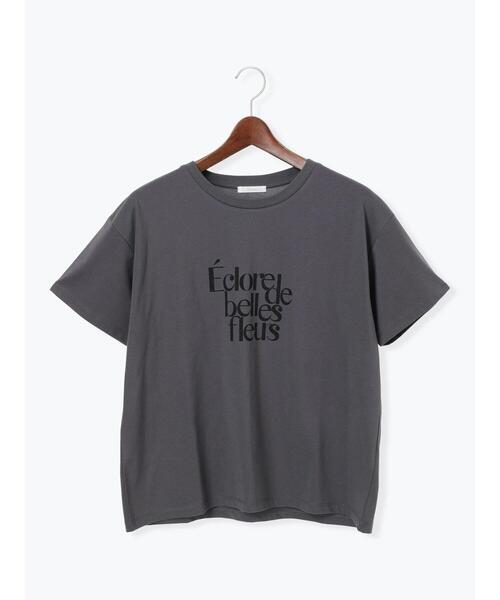 Te chichi（テチチ）の「デザインロゴプリントTシャツ《2025summer catalog item》（Tシャツ/カットソー・レディース・ブラック/チャコールグレー/シルバー・F）」の19枚目の写真