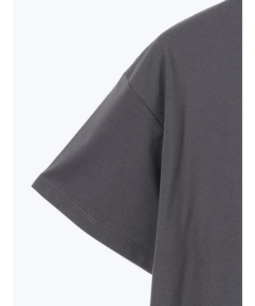 Te chichi（テチチ）の「デザインロゴプリントTシャツ《2025summer catalog item》（Tシャツ/カットソー・レディース・ブラック/チャコールグレー/シルバー・F）」の22枚目の写真