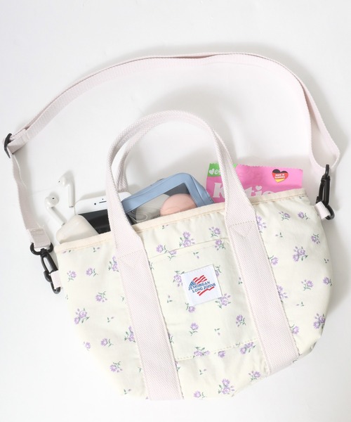 JEMORGAN（ジェーイーモーガン）の「JEMORGAN（ジェーイーモーガン）花柄ミニトートバッグ ショルダーバッグにもなる2Wayタイプ（トートバッグ・レディース・ホワイト系/ホワイト系1/ホワイト系2・FREE）」の12枚目の写真