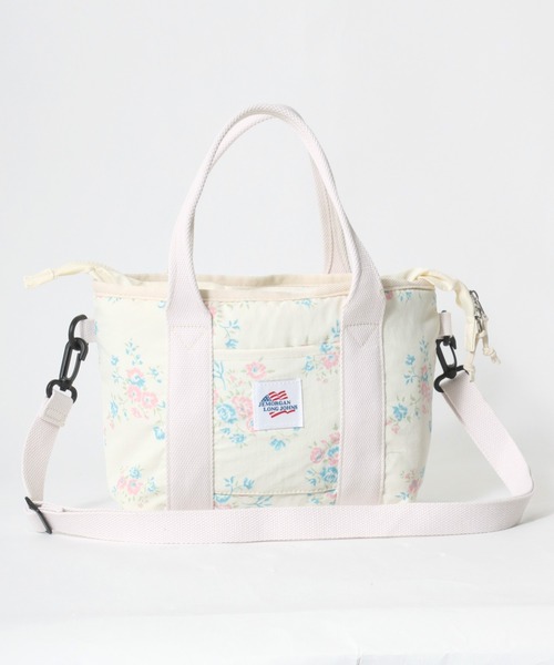 JEMORGAN（ジェーイーモーガン）の「JEMORGAN（ジェーイーモーガン）花柄ミニトートバッグ ショルダーバッグにもなる2Wayタイプ（トートバッグ・レディース・ホワイト系/ホワイト系1/ホワイト系2・FREE）」の5枚目の写真