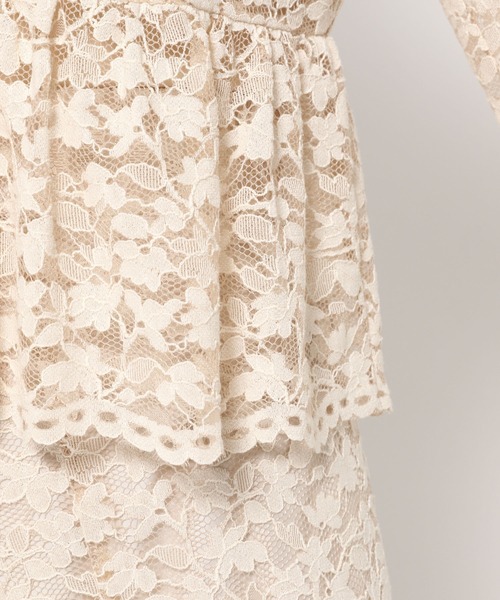 mysty woman(ミスティウーマン)の「2WAYスカラップレースブラウス 497243(シャツ/ブラウス・レディース・オフホワイト/ブラック/ベージュ・FREE)」の20枚目の写真