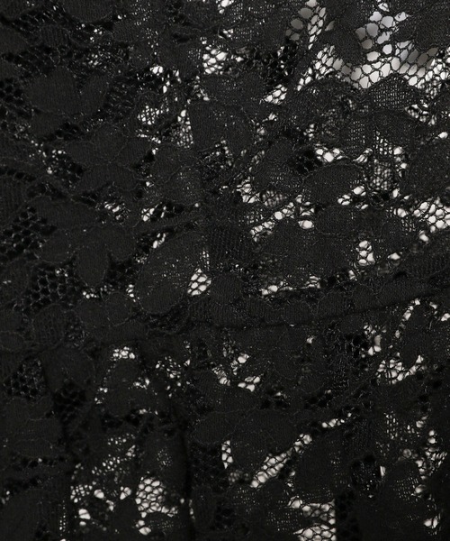 mysty woman(ミスティウーマン)の「2WAYスカラップレースブラウス 497243(シャツ/ブラウス・レディース・オフホワイト/ブラック/ベージュ・FREE)」の8枚目の写真