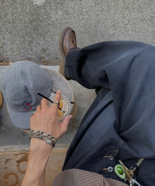 INTER FACTORY(インターファクトリー)の「はる - ボタンフライワイドデニムパンツ - made in INTER FACTORY(デニムパンツ・メンズ・ブラウン/インディゴブルー・MEDIUM/LARGE)」の19枚目の写真