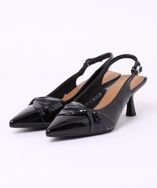 aimoha（アイモハ）の「ギャザーリボンパンプス (SS)（パンプス・レディース・ピンク/ブラック/ホワイト・23.5cm/24.5cm/23.0cm/24.0cm）」の7枚目の写真