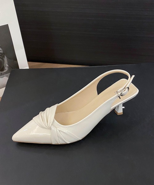 aimoha（アイモハ）の「ギャザーリボンパンプス (SS)（パンプス・レディース・ピンク/ブラック/ホワイト・23.5cm/24.5cm/23.0cm/24.0cm）」の14枚目の写真